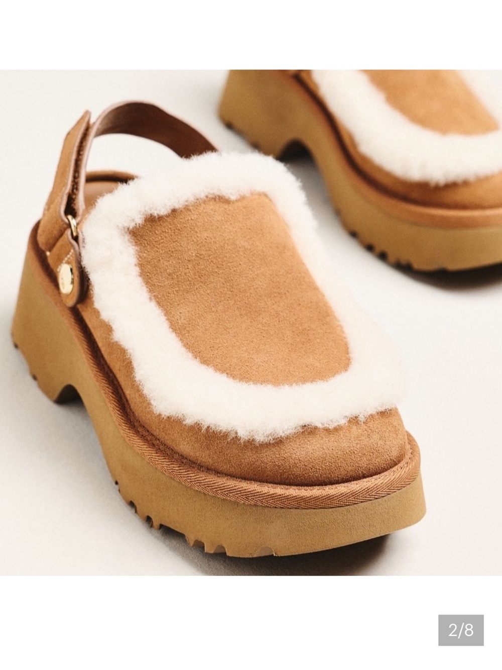 UGG Esme Suede Slingback Clogs - Picture 2 of 8